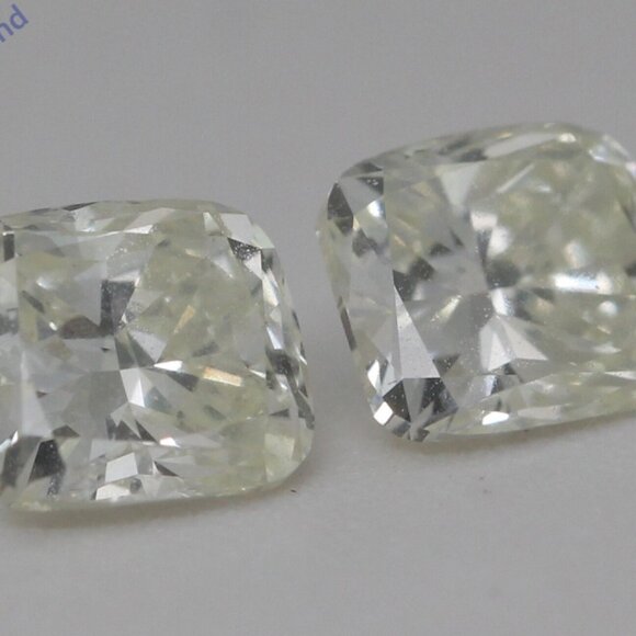 Cushion Natural Diamond Studs 14K Yellow Gold (1.4 Ct J K Vs) C54200052 - Picture 5 of 5